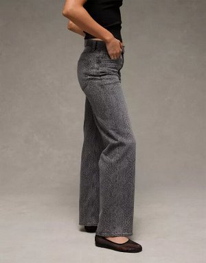 AE Stretch Snake Print High-Waisted Stovepipe Jean