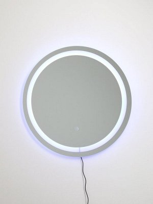 Зеркало интерьерное настенное, с подсветкой, с сенсорной кнопкой, 60x60 см