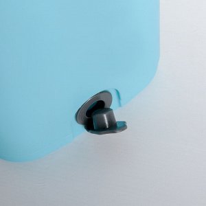 Набор для уборки: швабра плоская, ведро с отсеками для полоскания и отжима 12 л, сменная насадка из микрофибры, цвет голубой