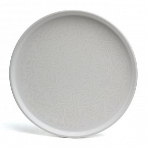 Обеденный сервиз из керамики Choice White с рельефным цветочным декором на 4 персоны, 1 шт.