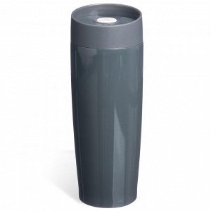 Термокружка AGNESS Capybara 360 мл — вакуумная нерж. сталь 18/10, медная изоляция, крышка с кнопкой