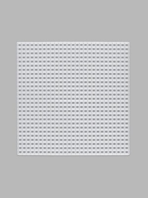 Канва для вышивания «Квадрат», пластиковая, 10.5x10.5 см, 3 шт., белая