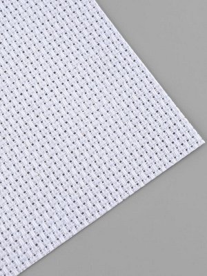 Канва для вышивания, №14, 30x20 см, белая