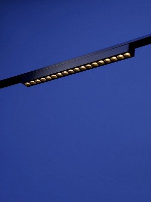 Трековый светильник FTL-004, серия Flat, 18 Вт, 48 В, 3000К, IP20, 370 мм, чёрный, свечение тёплое белое