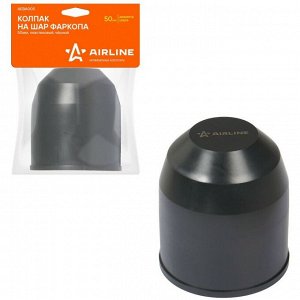 Колпак на шар фаркопа Airline, 50мм, пластиковый, чёрный, арт. AEBA005