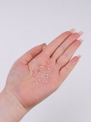 Фигурки для декора, объёмные, розовые, полупрозрачные