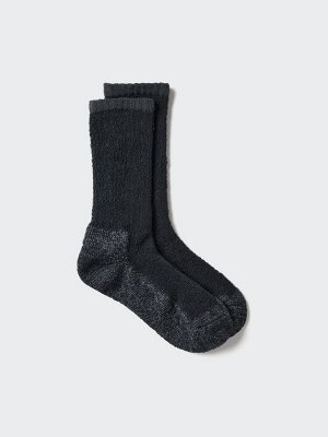 UNIQLO Heattech - теплые мужские носки из мягкого ворса вереск