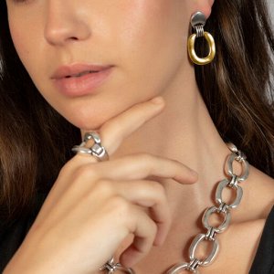 Серьги GRETA GOLD/SILVER Ciclon