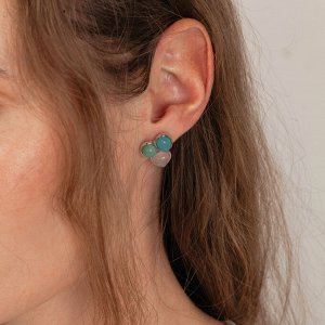 Серьги Azul, Q.Roze, Q.Verde Possebon