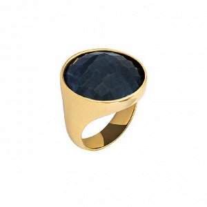Кольцо pearl black agate 18 мм Possebon