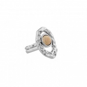 *Кольцо двойное Amazonite Beige 16.5 мм Possebon