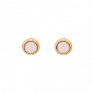 Пусеты  quartz rose Possebon