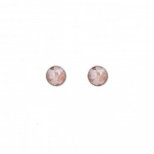 Пусеты  quartz rose Possebon