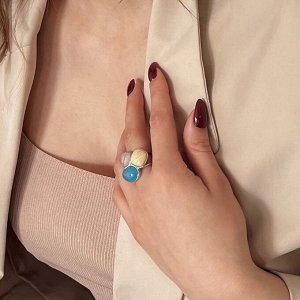 Кольцо Azul, Q.Roze, Bege Possebon