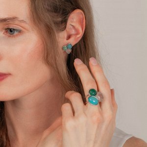 Кольцо Azul, Q.Roze, Q.Verde Possebon