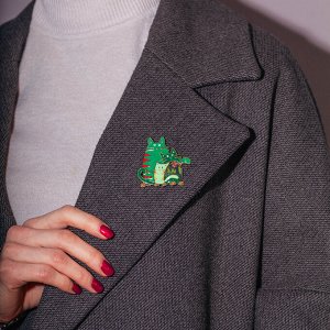 Брошь Котики Shadore