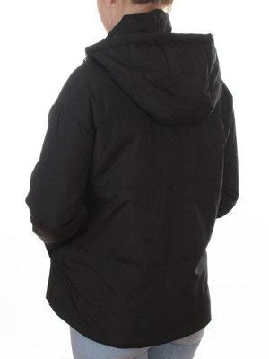 7060 BLACK Куртка демисезонная женская (100 гр. холлофайбер)