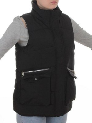 793 BLACK Жилет зимний утепленный женский (150 гр. холлофайбер)