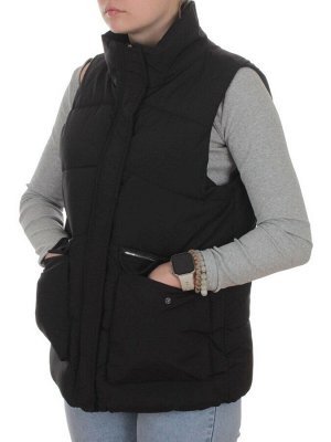 793 BLACK Жилет зимний утепленный женский (150 гр. холлофайбер)