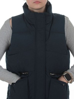 793 DK. BLUE Жилет зимний утепленный женский (150 гр. холлофайбер)