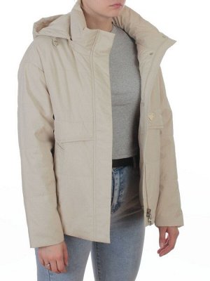 7060 BEIGE  Куртка демисезонная женская (100 гр. холлофайбер)