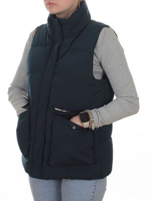 793 DK. BLUE Жилет зимний утепленный женский (150 гр. холлофайбер)