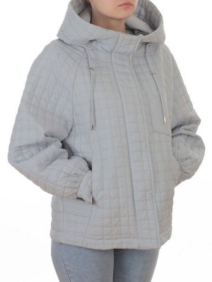 8039 LT. BLUE Куртка стеганная демисезонная женская (100 гр. холлофайбер)