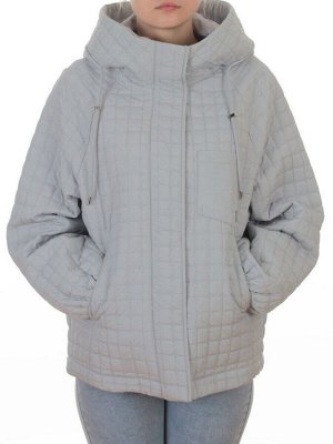 8039 LT. BLUE Куртка стеганная демисезонная женская (100 гр. холлофайбер)