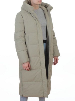 L667 LT. GREEN (OLIVE) Пальто зимнее женское (200 гр. холлофайбер)