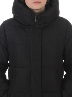 L667 BLACK Пальто зимнее женское (200 гр. холлофайбер)