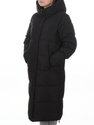 L667 BLACK Пальто зимнее женское (200 гр. холлофайбер)