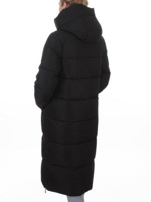 L667 BLACK Пальто зимнее женское (200 гр. холлофайбер)