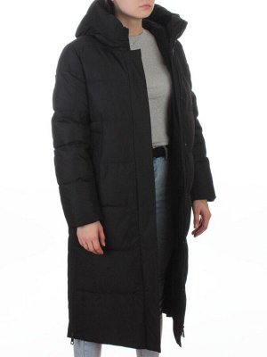 L667 BLACK Пальто зимнее женское (200 гр. холлофайбер)