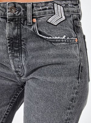 (008-1-coll) брюки джинсовые жен 32 (s) (8)