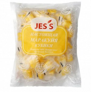 Конфеты JESS Настоящая Маракуйя кубики Вьетнам, 500 гр