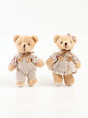 Мягкая игрушка «Мишка в комбинезоне», 11x7x5 см