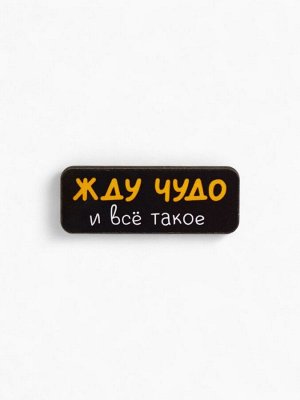 Значок новогодний «Радуйте близких», 4x1.5 см