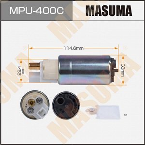 Насос топливный (бензонасос) Masuma, с графитовым коллектором, арт. MPU-400C