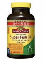 Nature Made Супер Рыбий Жир с EPA и DHA (90 капсул) — Мощная поддержка сердца и сосудов