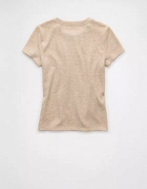 AE Waffle Hey Baby Tee