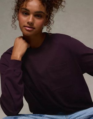 AE Everyday Luxe Long Sleeve T-Shirt