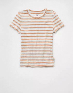 AE Pride Striped Hey Baby Tee