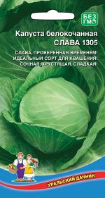 Капуста Слава 1305 (Марс) (холодостойкая, неприхотливая, до 5 кг, для квашения)