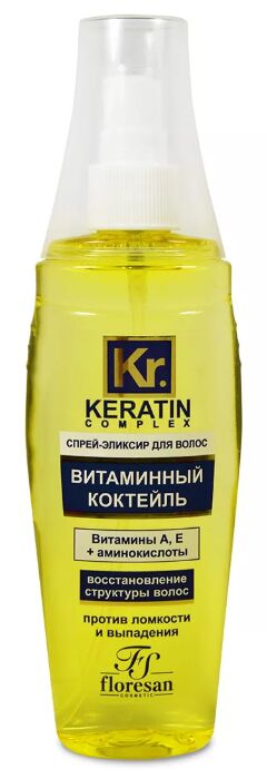 Спрей-эликсир "KERATIN COMPLEX" для волос "Витаминный коктейль" 135мл