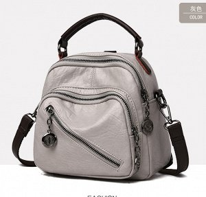 Сумочка-рюкзак,серый