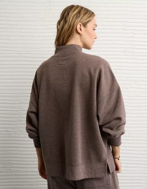 AE Everyday Luxe Oversized Mock Neck Sweatshirt