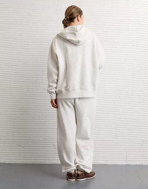 AE Everyday Luxe Oversized Zip-Up Hoodie