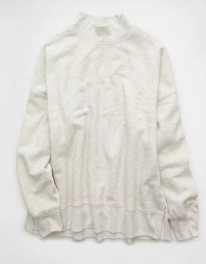 AE Everyday Luxe Oversized Mock Neck Sweatshirt