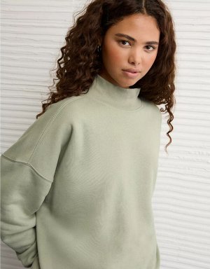 AE Everyday Luxe Oversized Mock Neck Sweatshirt
