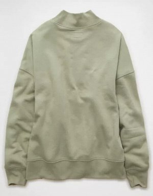 AE Everyday Luxe Oversized Mock Neck Sweatshirt
